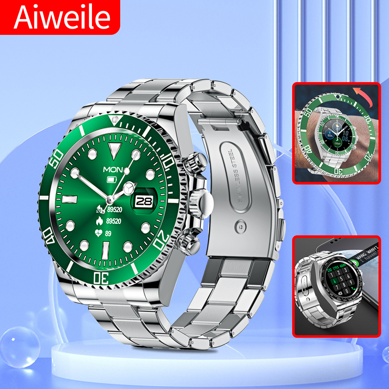 Japanese Man Lifestyle - Aiweile-reloj inteligente AW12 para hombre, cronógrafo