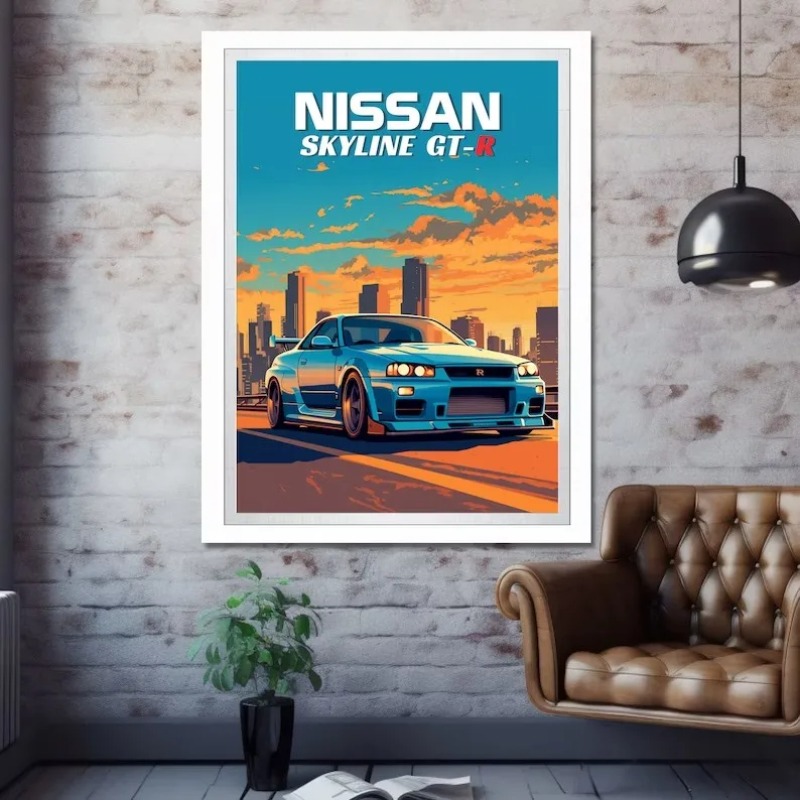 Póster Retro de coche deportiv - Lifestyle Of Japanese reseña y precio