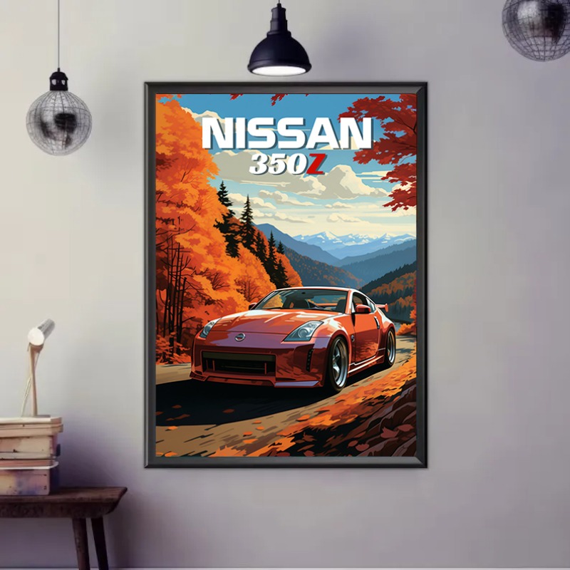 Póster Retro de coche deportiv - Lifestyle Of Japanese reseña y precio