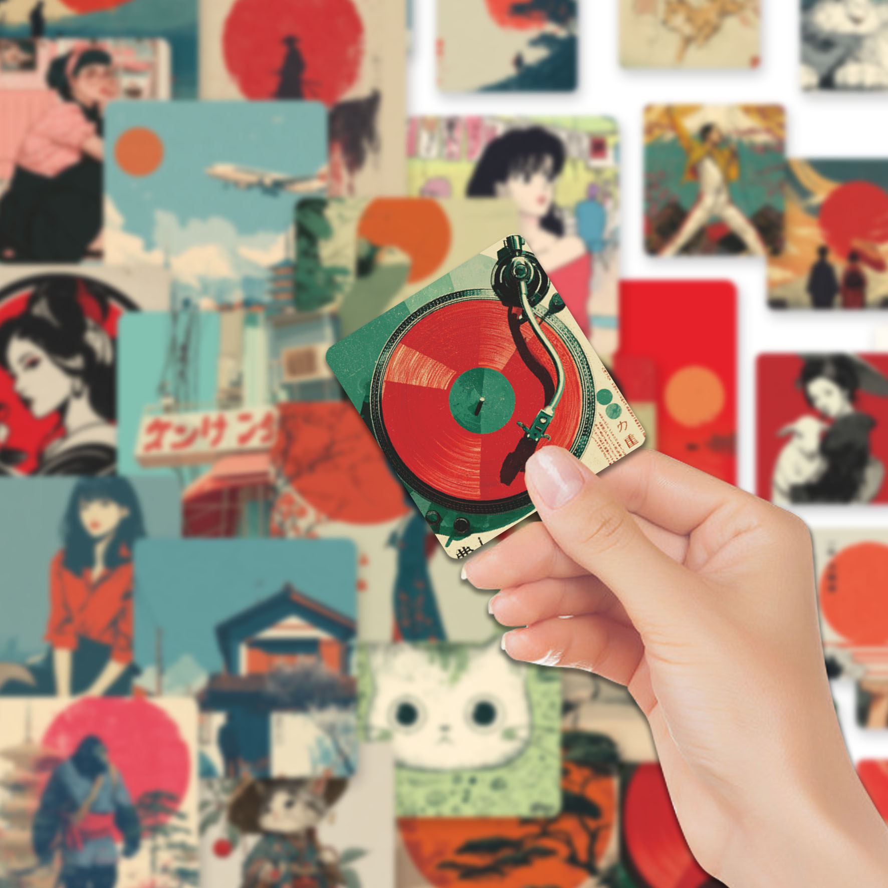 58 pegatinas de vinilo con mot - Japanese Lifestyle Culture reseña y precio