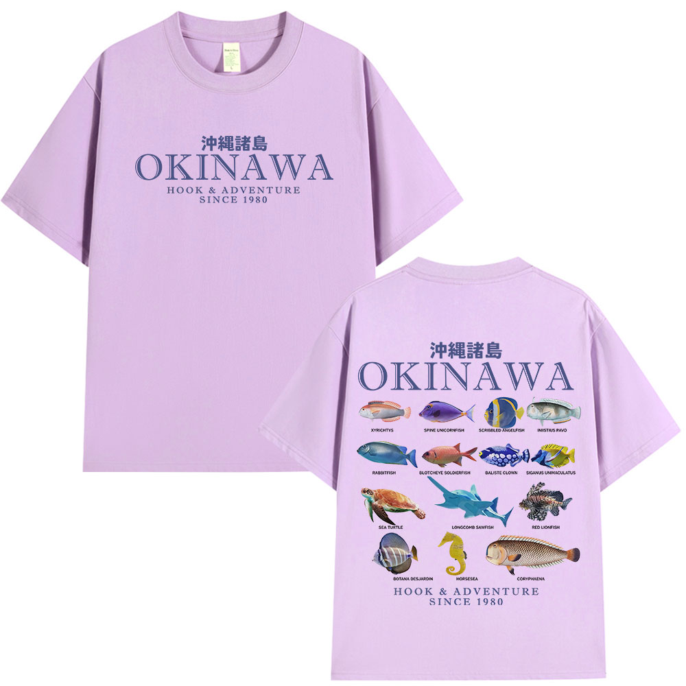 Camiseta Okinawa Ocean Fish, c - Japanese Man Lifestyle reseña y precio