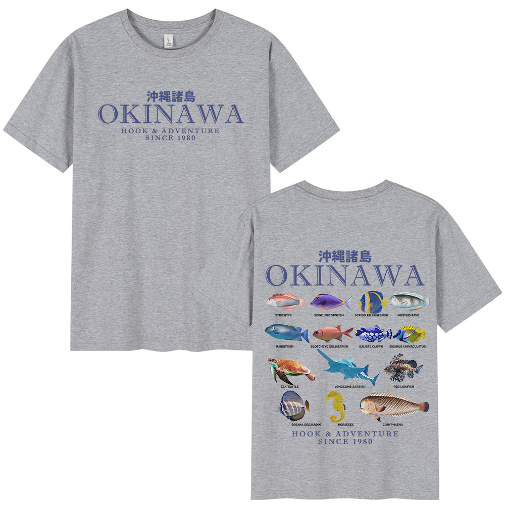 Camiseta Okinawa Ocean Fish, c - Japanese Man Lifestyle reseña y precio