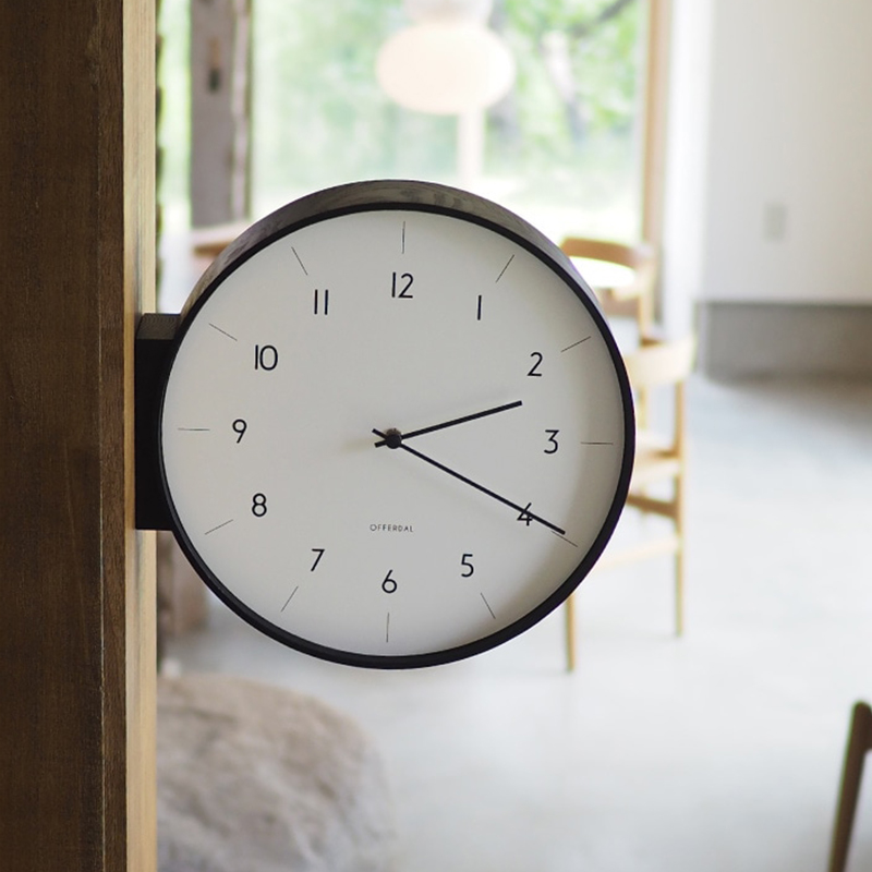 Reloj de pared de doble cara d - Lifestyle Of Japanese reseña y precio